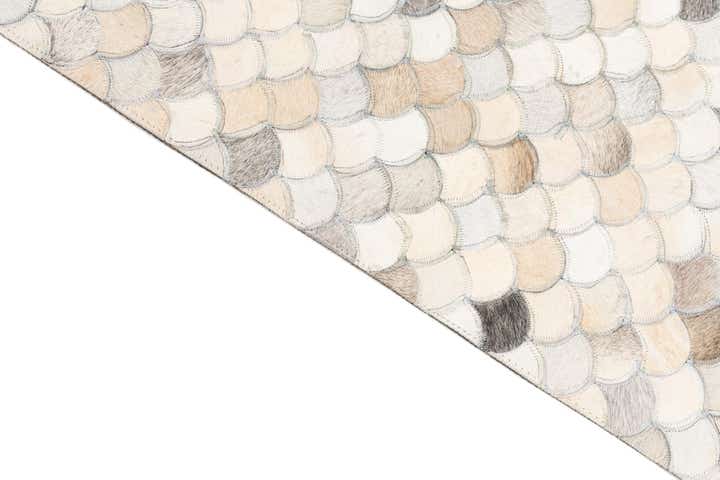 8' x 10' Cowhide Leather Rug