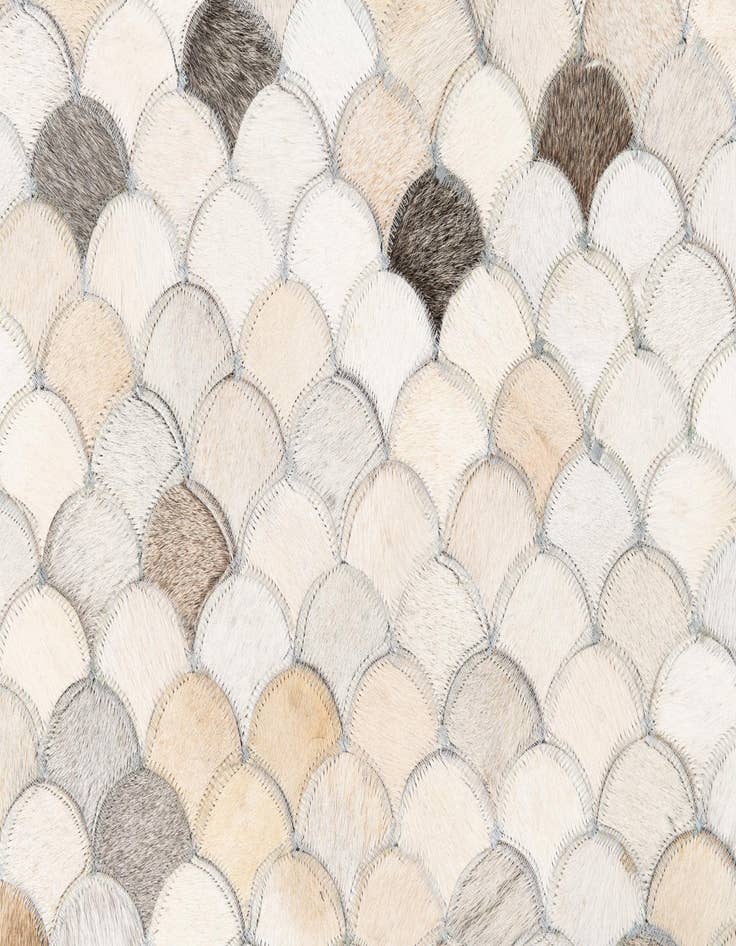 Detail image of 8' x 10' Cowhide Leather Rug