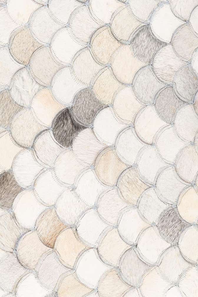 8' x 10' Cowhide Leather Rug