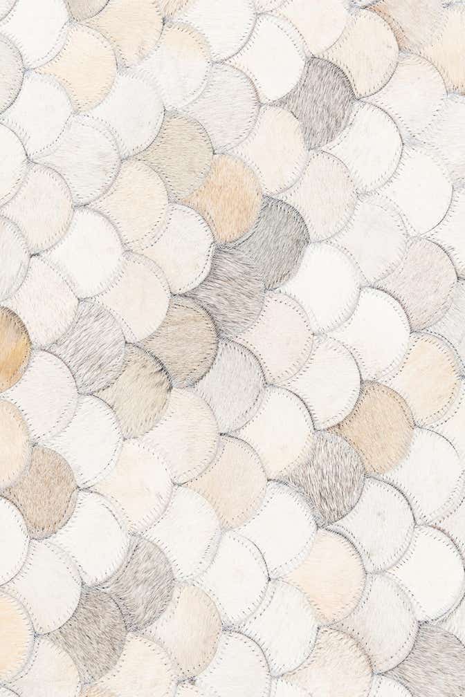 8' x 10' Cowhide Leather Rug