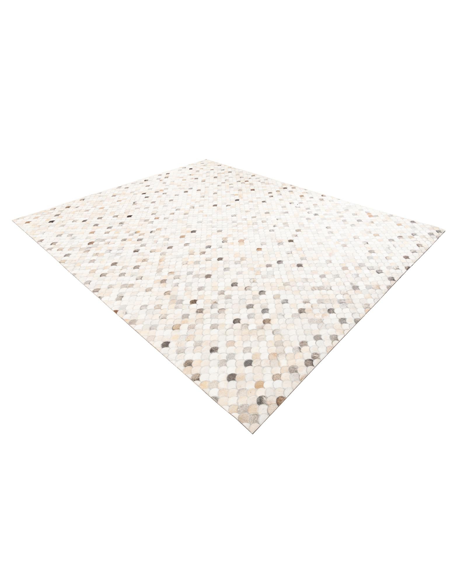 8' 2 x 9' 10 Cowhide Leather Rug