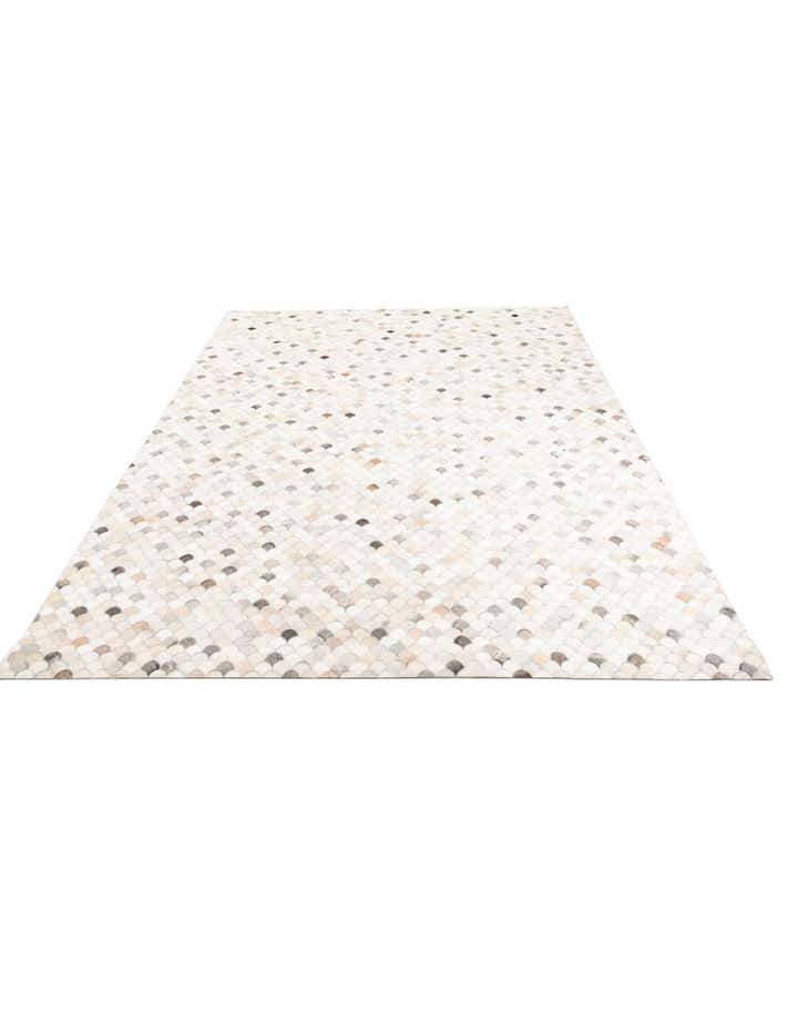 8' 2 x 9' 10 Cowhide Leather Rug