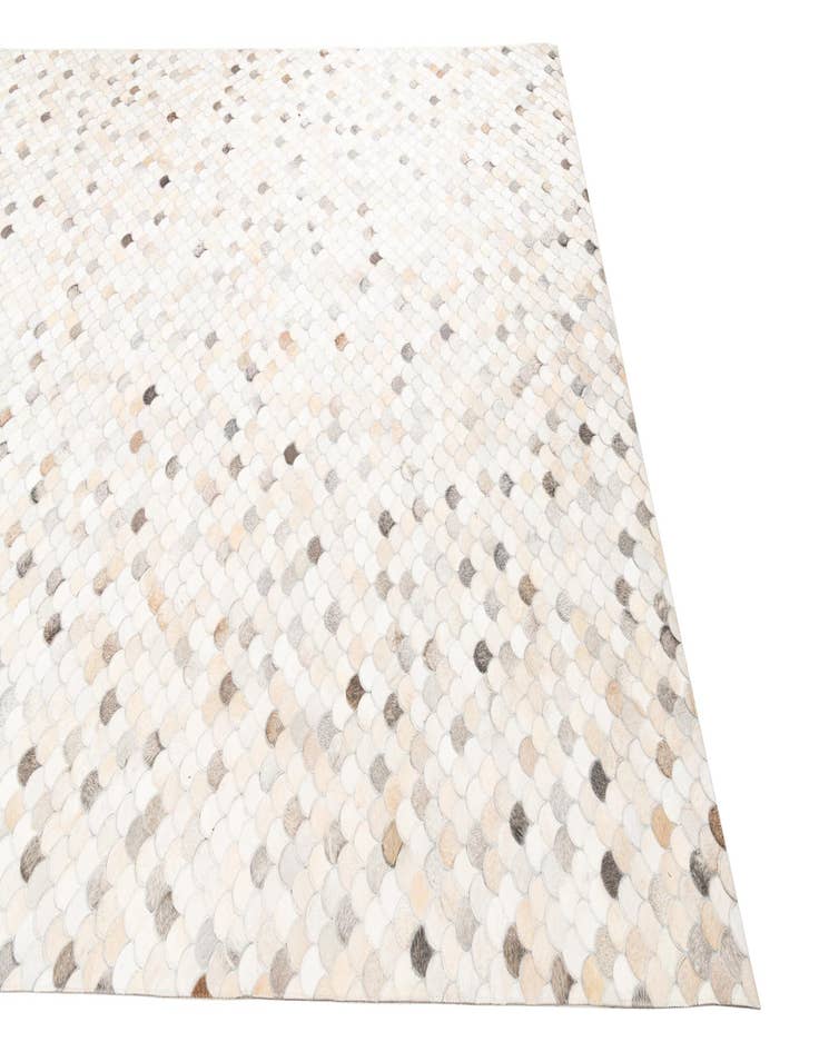 Detail image of 8' 2 x 9' 10 Cowhide Leather Rug