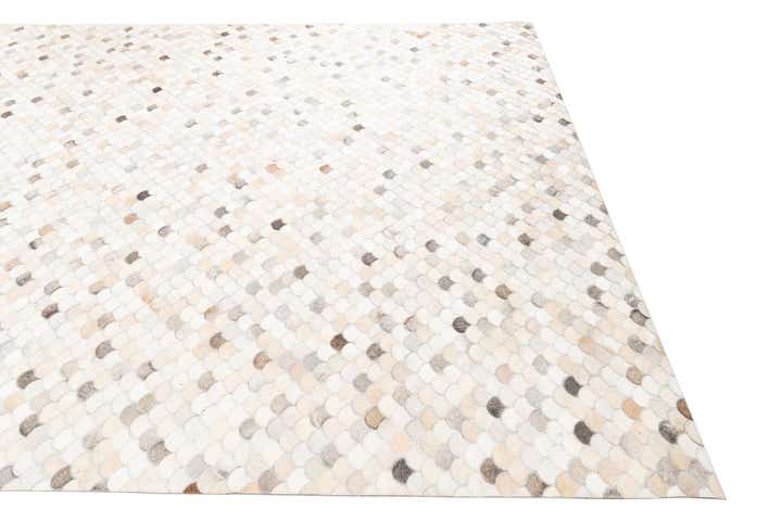 8' 2 x 9' 10 Cowhide Leather Rug