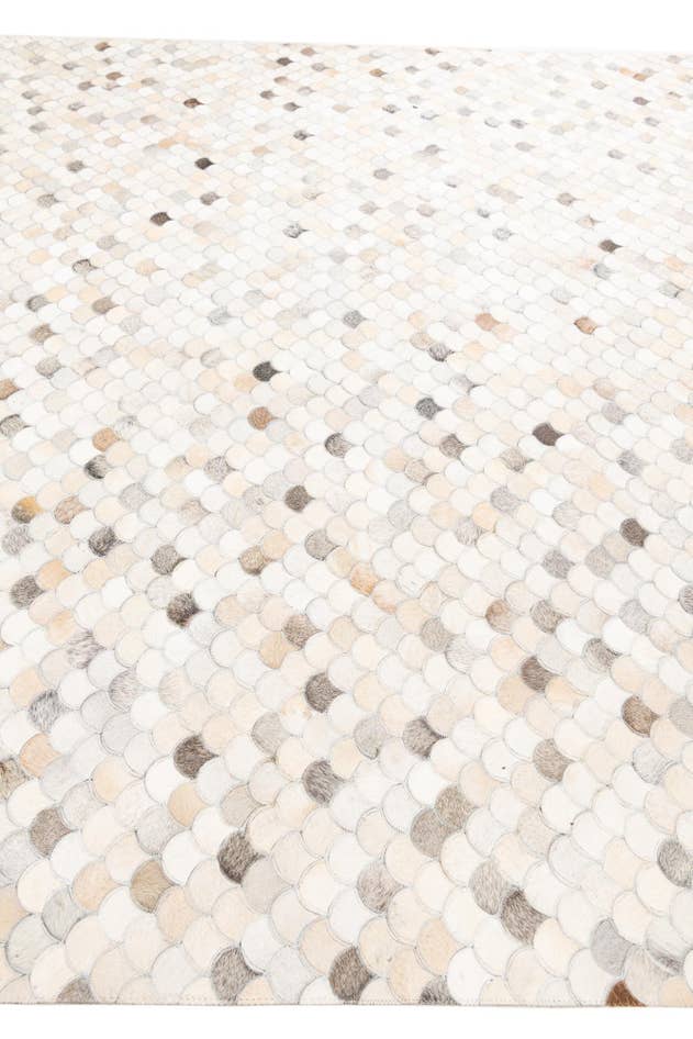 Detail image of 8' 2 x 9' 10 Cowhide Leather Rug