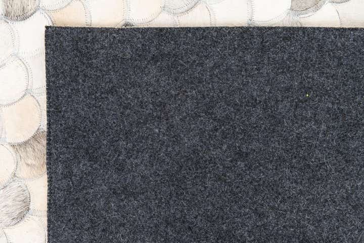 8' 2 x 9' 10 Cowhide Leather Rug