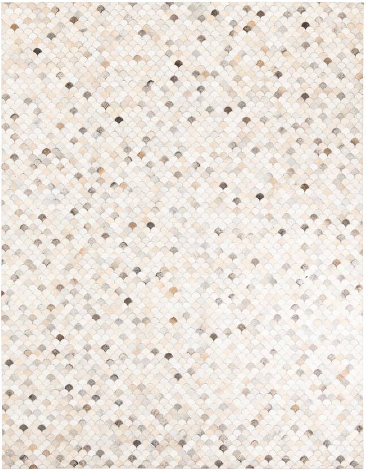 Detail image of 8' 2 x 9' 10 Cowhide Leather Rug