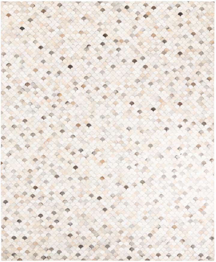8' 2 x 9' 10 Cowhide Leather Rug