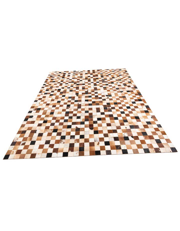 8' x 10' Cowhide Leather Rug