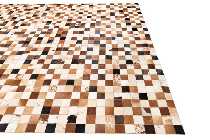 8' x 10' Cowhide Leather Rug