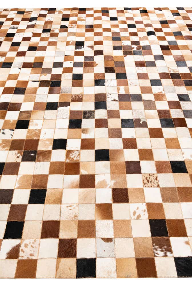 8' x 10' Cowhide Leather Rug