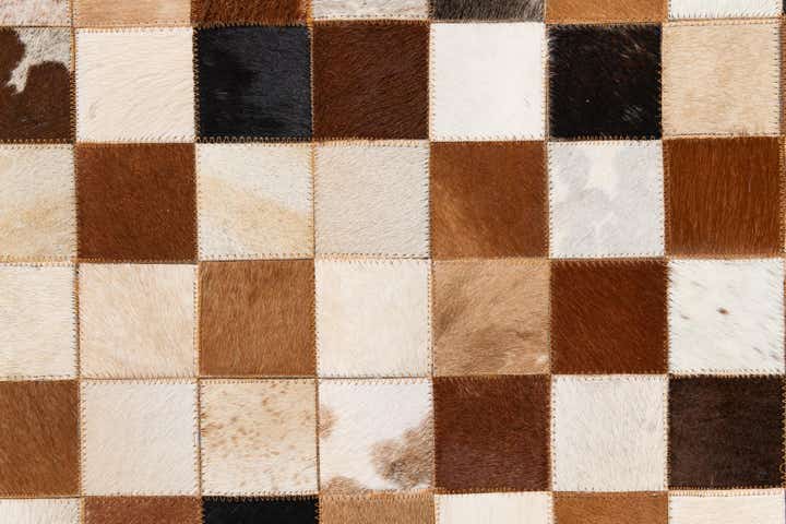 8' x 10' Cowhide Leather Rug