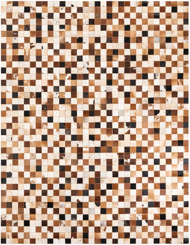 Detail image of 8' x 10' Cowhide Leather Rug