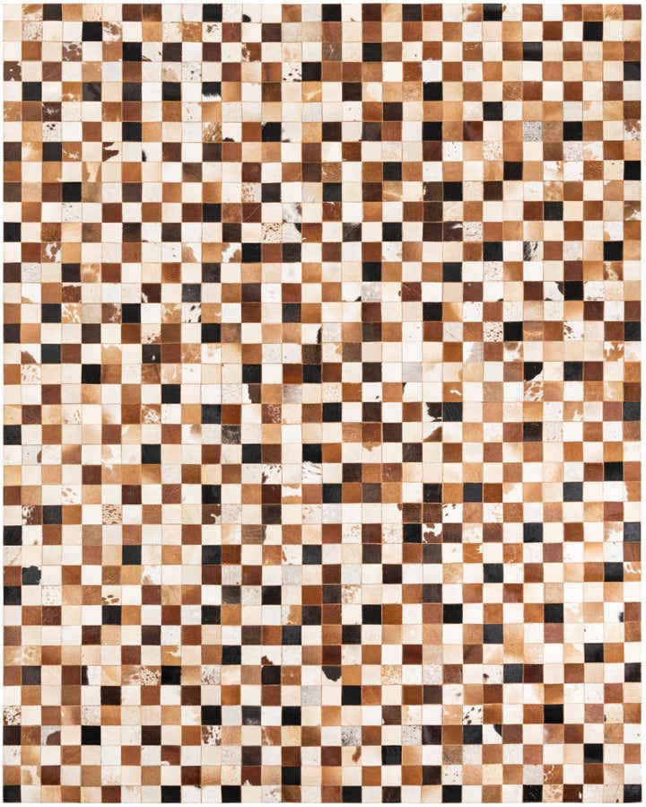 8' x 10' Cowhide Leather Rug