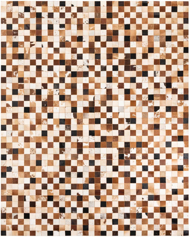 Detail image of 8' x 10' Cowhide Leather Rug