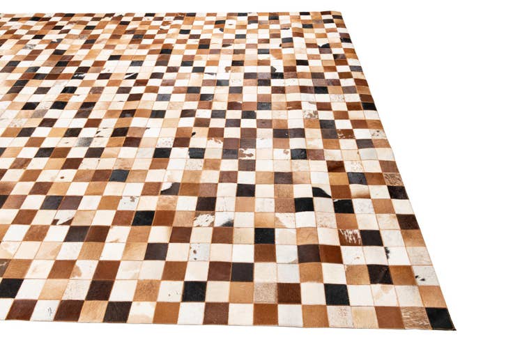 Detail image of 8' x 10' Cowhide Leather Rug