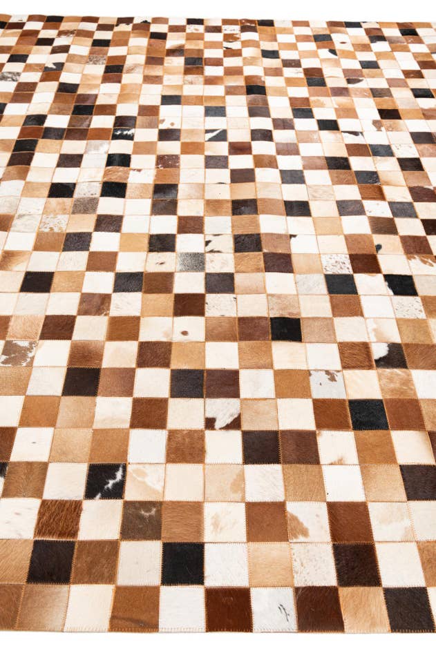 Detail image of 8' x 10' Cowhide Leather Rug