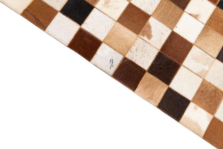8' x 10' Cowhide Leather Rug