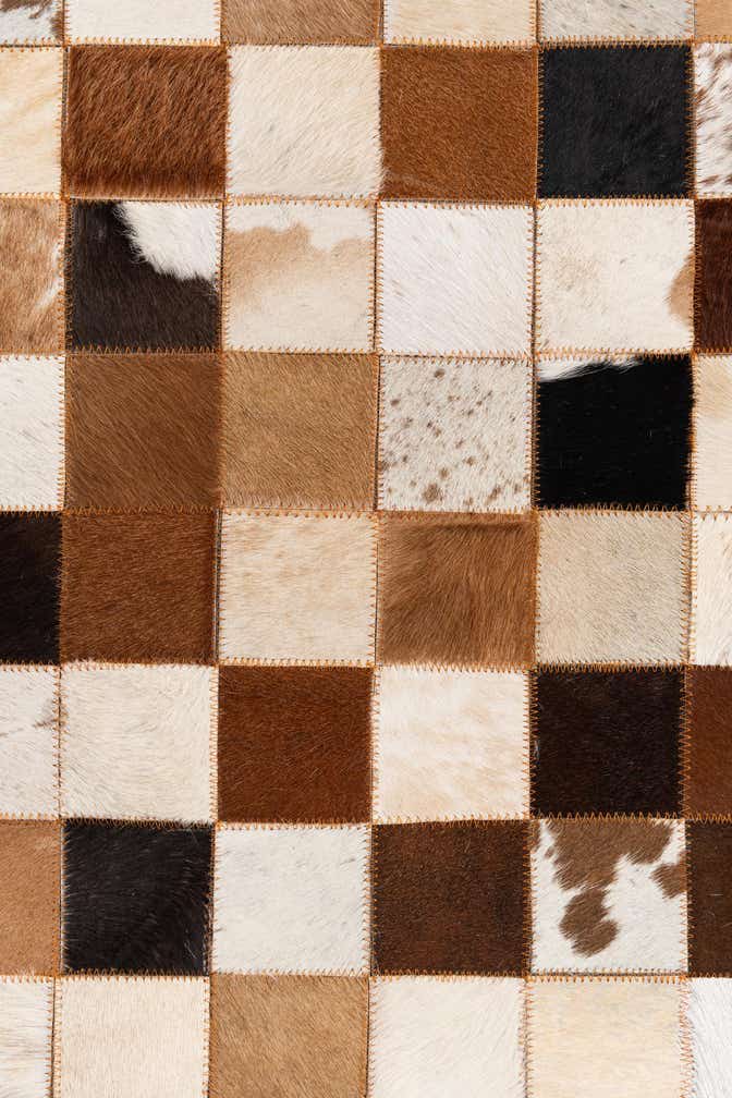 8' x 10' Cowhide Leather Rug