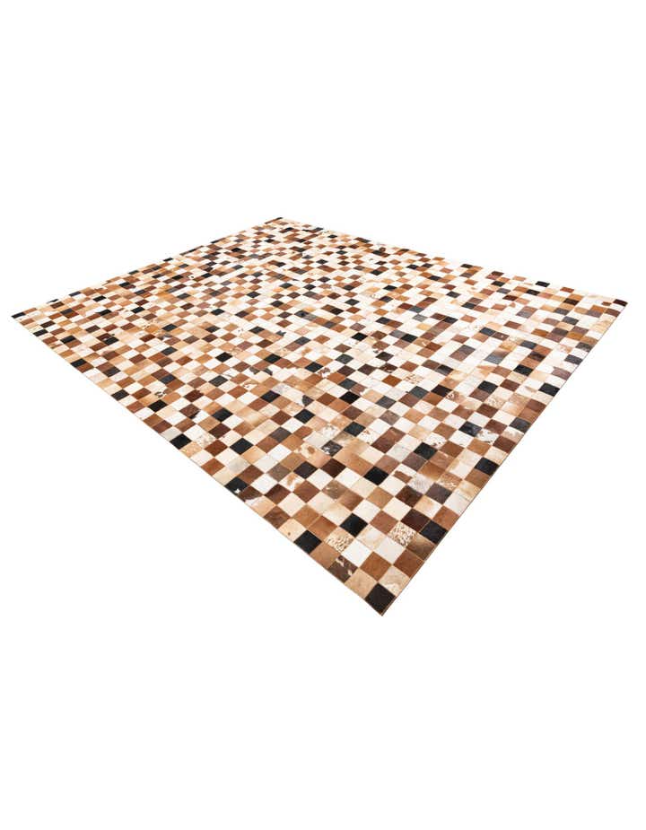 8' x 10' Cowhide Leather Rug