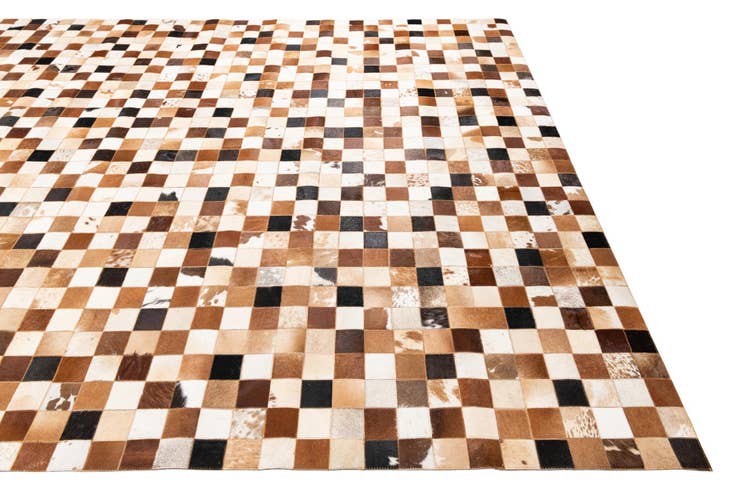Detail image of 8' x 10' Cowhide Leather Rug