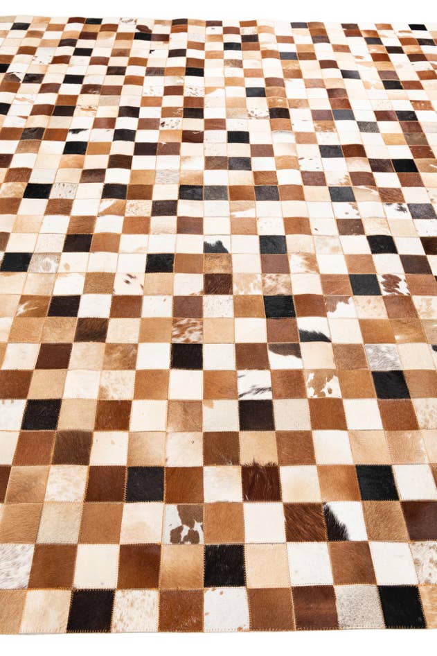 Detail image of 8' x 10' Cowhide Leather Rug