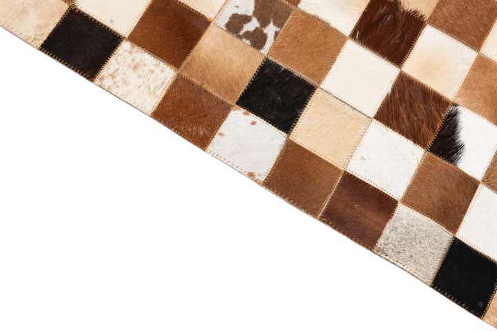 8' x 10' Cowhide Leather Rug