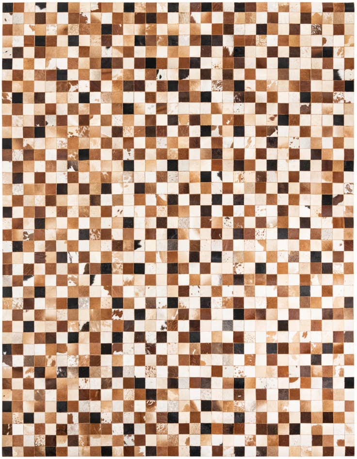 Detail image of 8' x 10' Cowhide Leather Rug