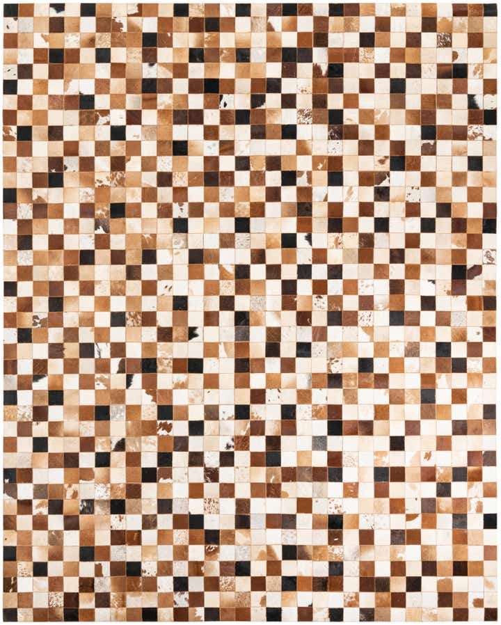 8' x 10' Cowhide Leather Rug
