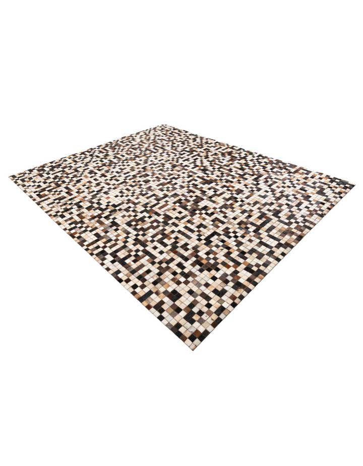 8' x 10' Cowhide Leather Rug