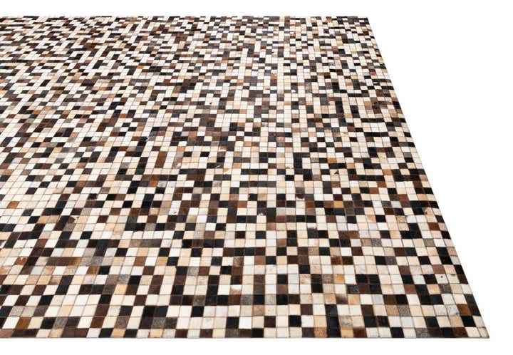 8' x 10' Cowhide Leather Rug