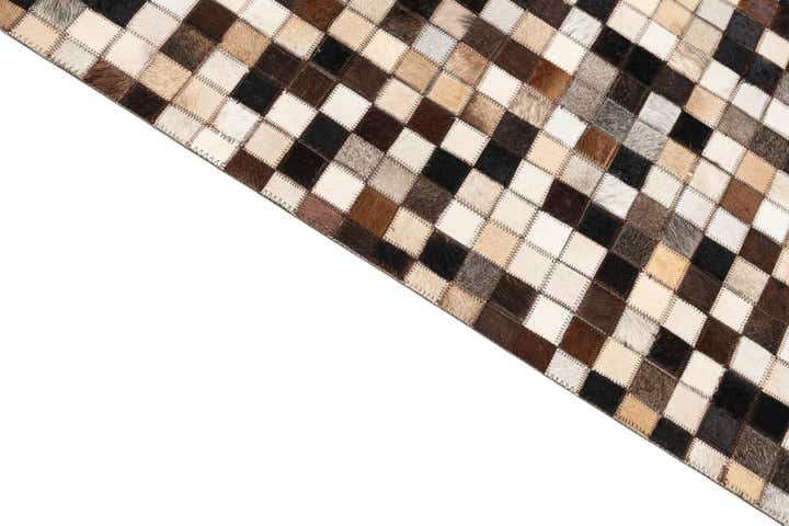 8' x 10' Cowhide Leather Rug
