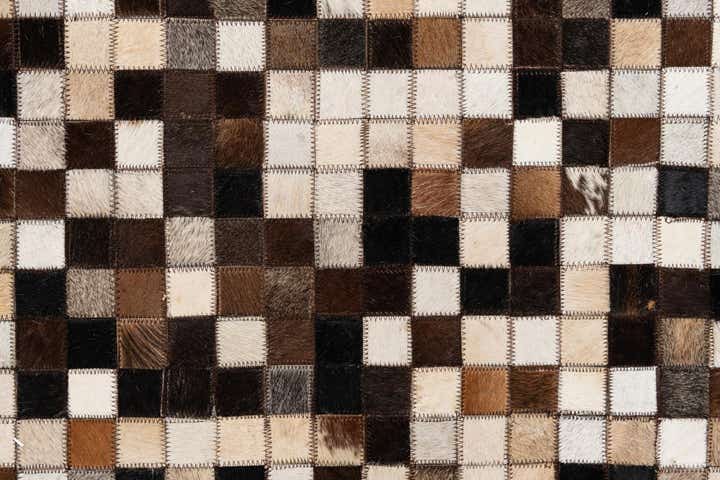 8' x 10' Cowhide Leather Rug