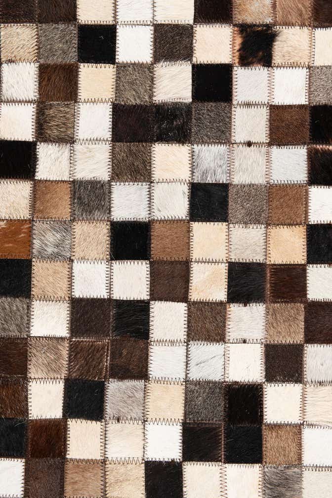 8' x 10' Cowhide Leather Rug