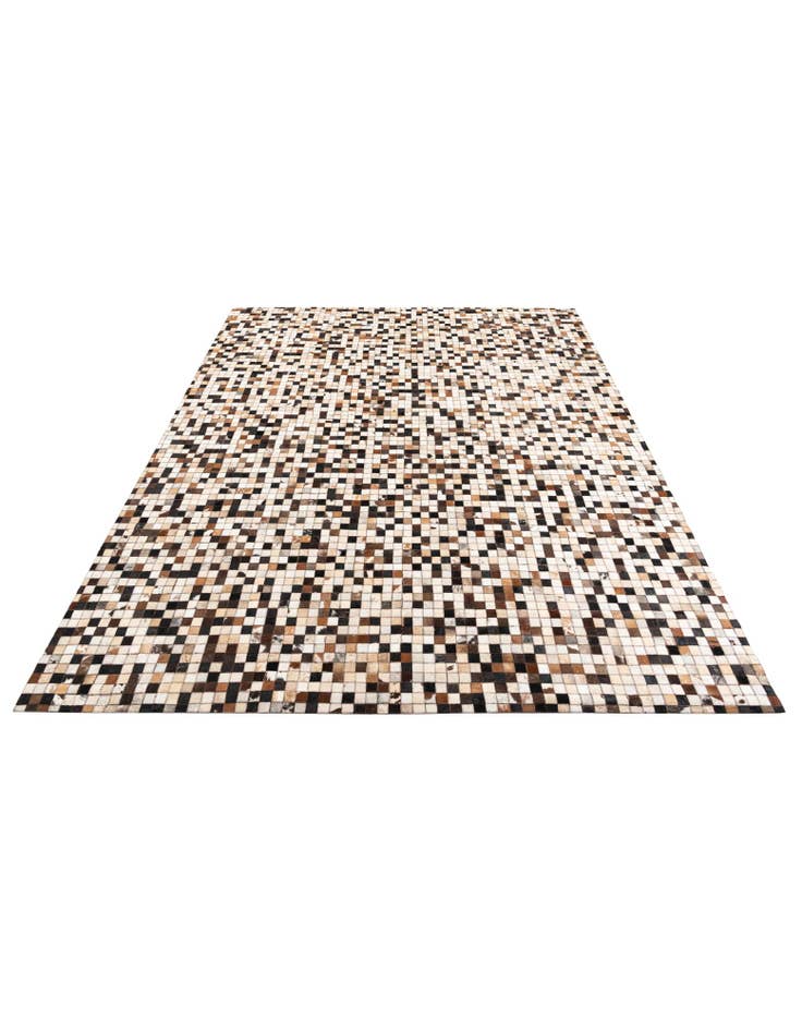 Detail image of 8' 2 x 10' Cowhide Leather Rug