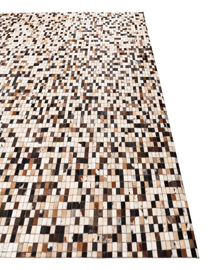 Detail image of 8' 2 x 10' Cowhide Leather Rug