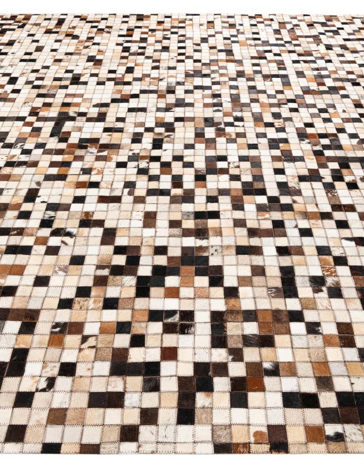 Detail image of 8' 2 x 10' Cowhide Leather Rug