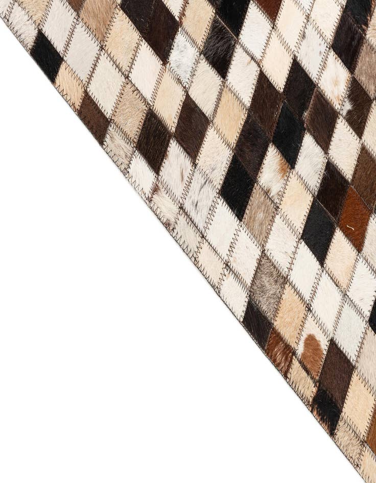 Detail image of 8' 2 x 10' Cowhide Leather Rug