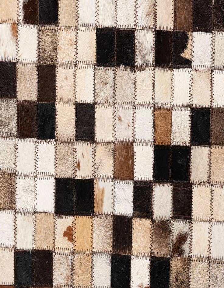 Detail image of 8' 2 x 10' Cowhide Leather Rug