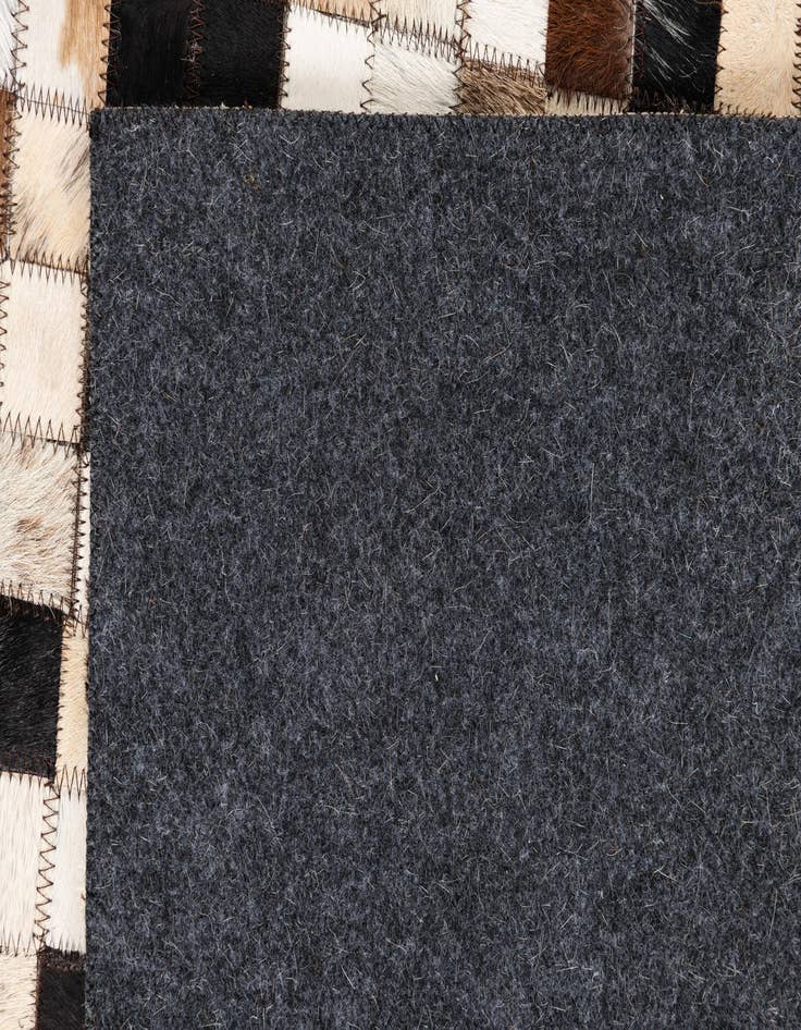 Detail image of 8' 2 x 10' Cowhide Leather Rug