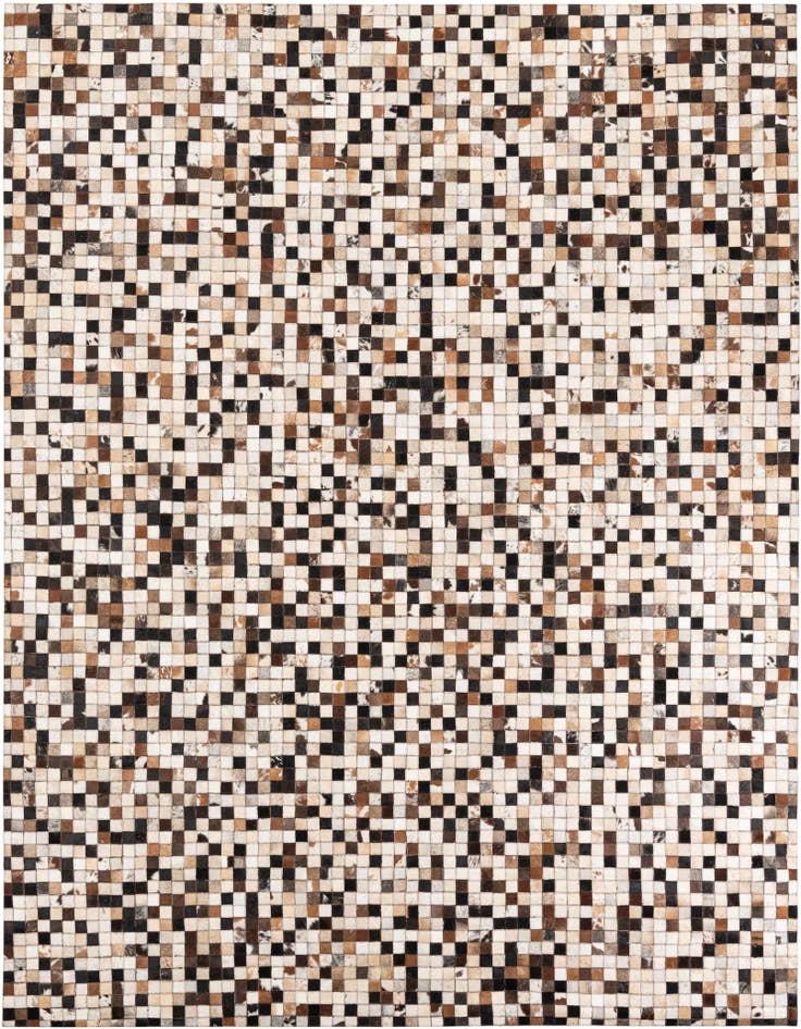 Detail image of 8' 2 x 10' Cowhide Leather Rug