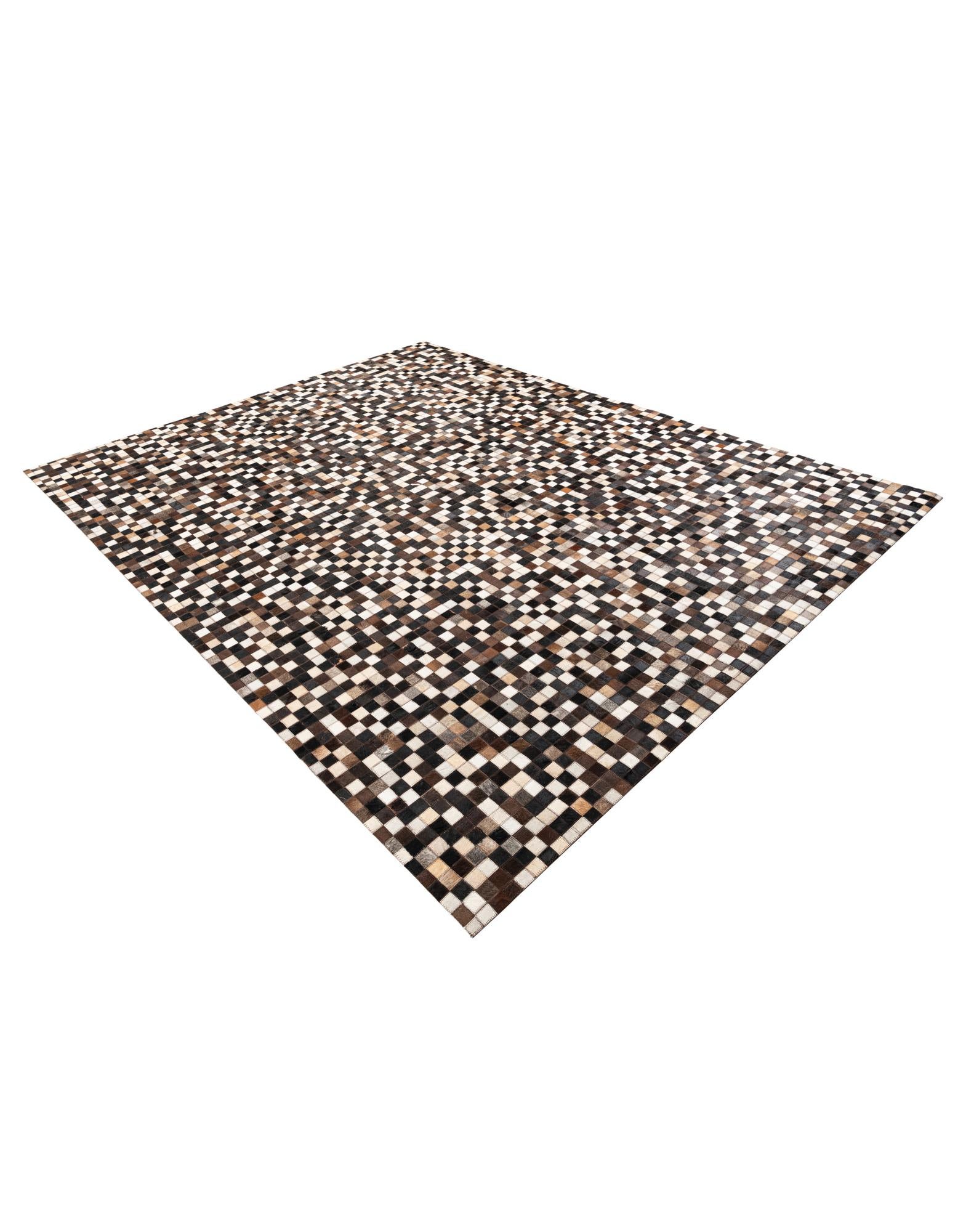 8' x 10' Cowhide Leather Rug