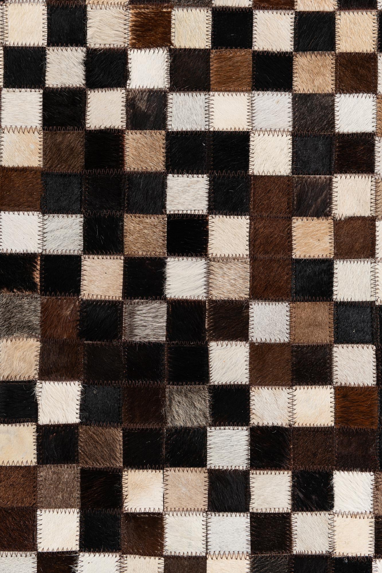 8' x 10' Cowhide Leather Rug