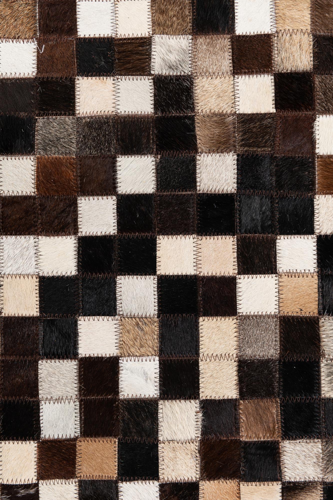 8' x 10' Cowhide Leather Rug