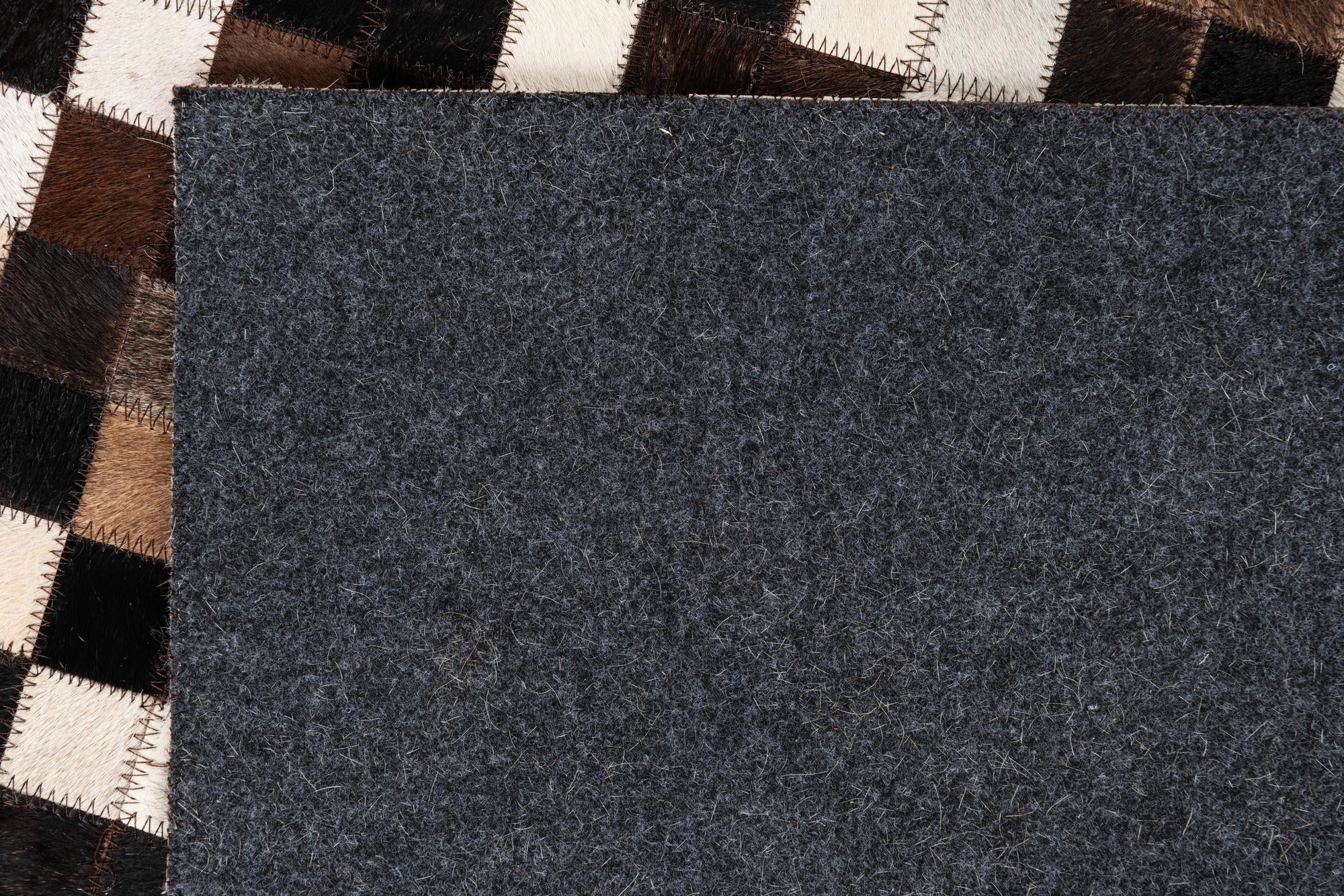 8' x 10' Cowhide Leather Rug