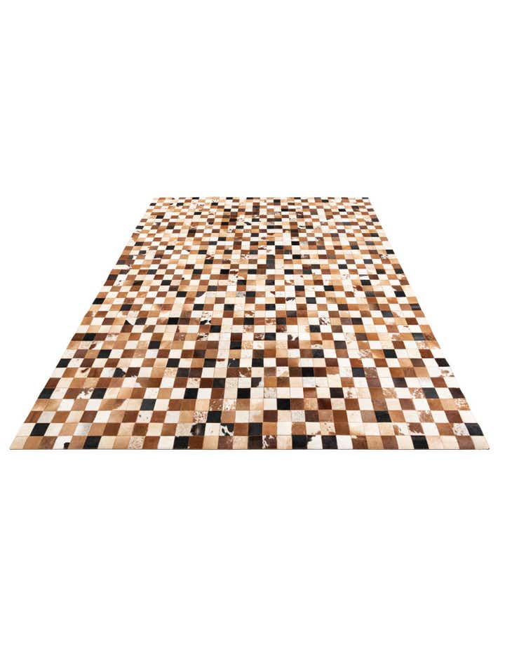 8' x 10' Cowhide Leather Rug
