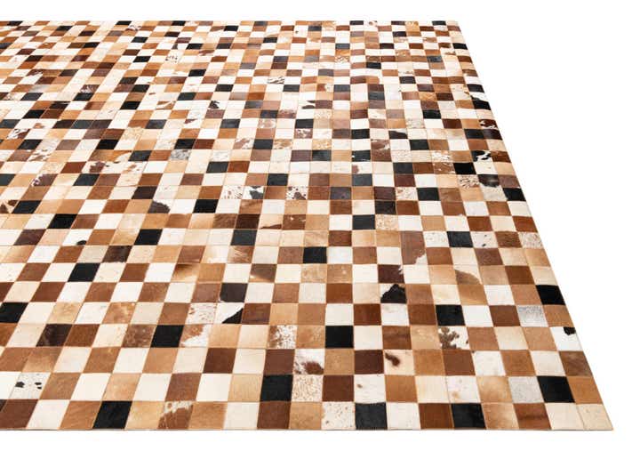 8' x 10' Cowhide Leather Rug