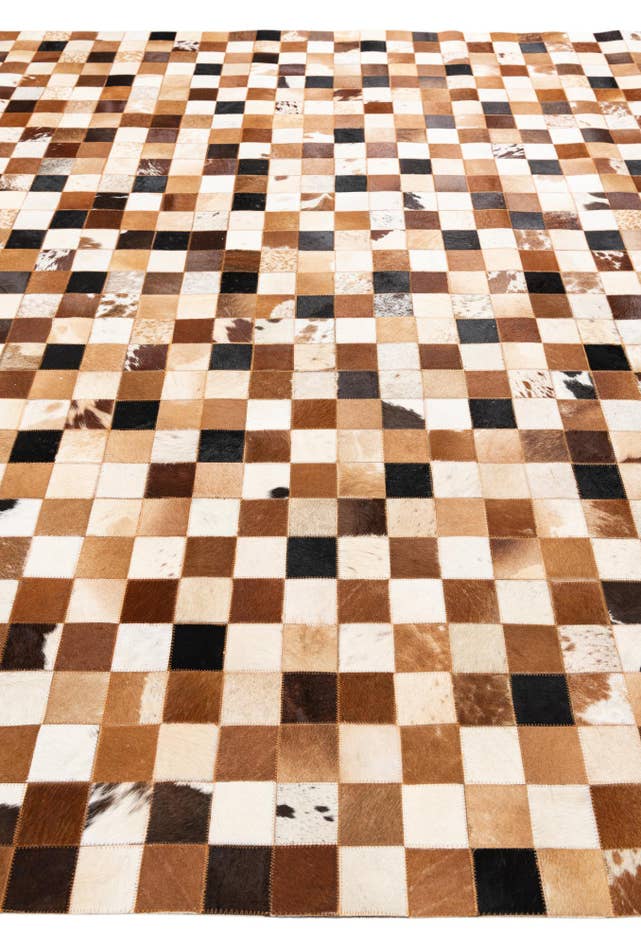 Detail image of 8' x 10' Cowhide Leather Rug