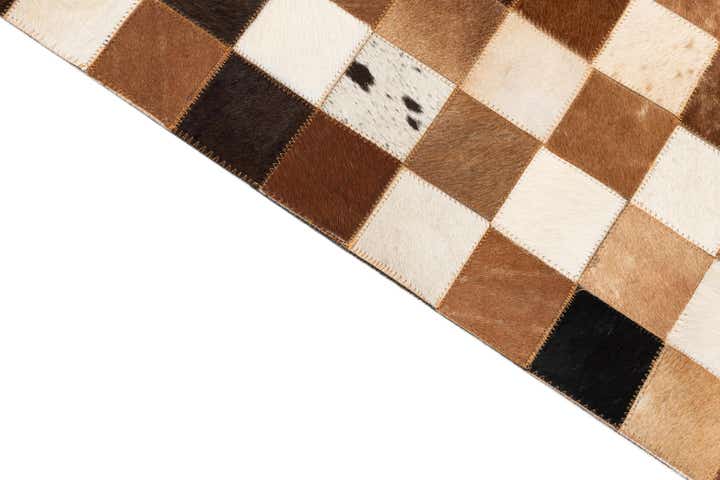 8' x 10' Cowhide Leather Rug