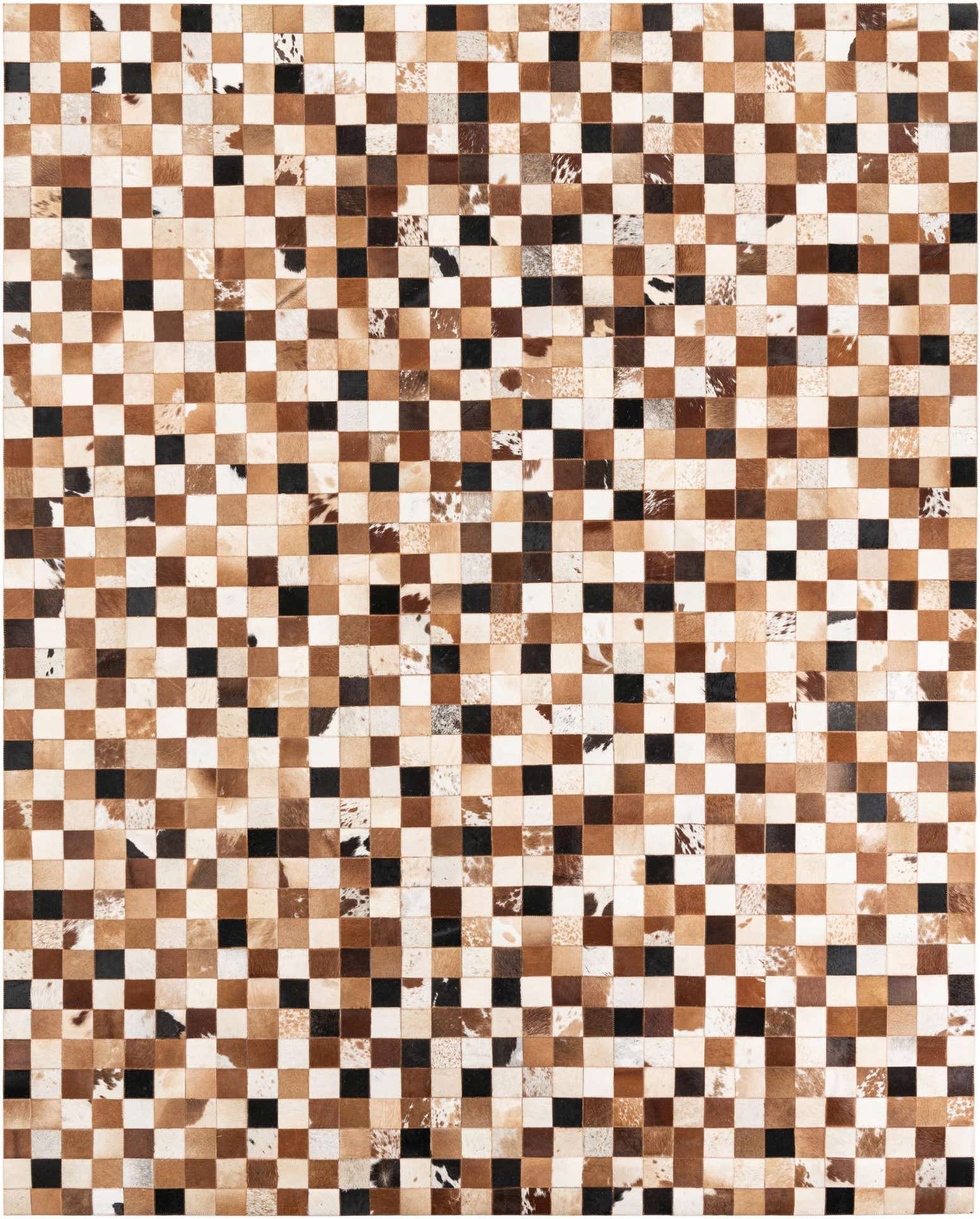 8' x 10' Cowhide Leather Rug